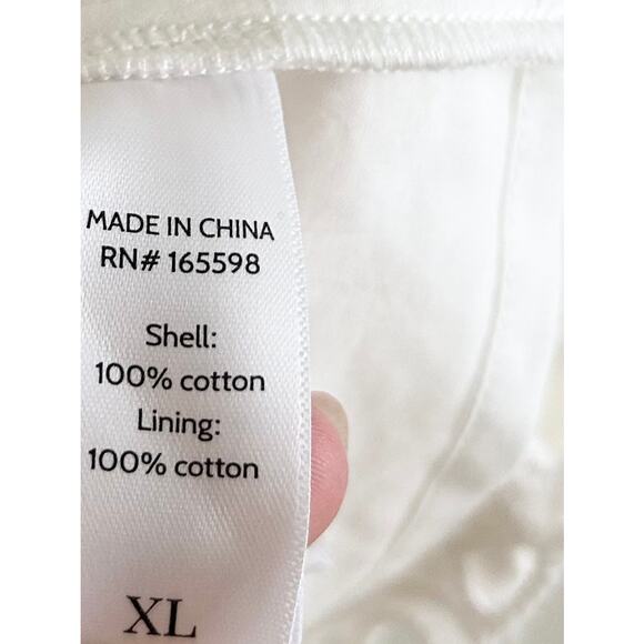 Andie The Navarino Dress in Eyelet White XL NWT - Picture 5 of 9